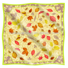 For Spring Season Original Leaf Design 100 Silk Pashmina